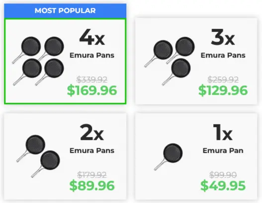 Emura Pan Pricing 2026 — Official Order Page